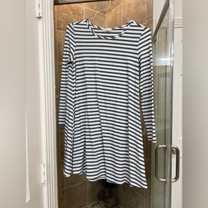 Sugar Lips Black & White Strip Dress